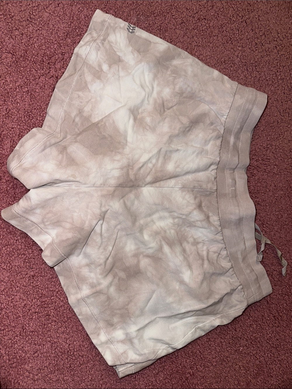 all in motion Tie-Dye Light Taupe Women's Shorts - Picture 2 of 2